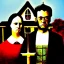 Placeholder: American gothic painting, Blake Shelton, Adam Lavigne