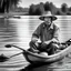 Placeholder: Fotografía real de un pescador humilde en el río Paraná en Argentina.