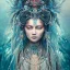 Placeholder: Insanely detailed photograph of an “portrait of gorgeous native goddess” with intricate hair, intricate embroidered dress, beautiful clear face and hyperdetailed painting by Ismail Inceoglu Huang Guangjian and Dan Witz CGSociety ZBrush Central fantasy art album cover art,8K, hdr, romantic, mysterious, ominous, snowflakes, jewelry, comfort, natural eyes, symmetry!!