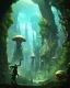 Placeholder: Forest of giant cannabis plants in a tropical setting, beautiful fantasy landscape, realistic and natural, cosmic sky, detailed full-color, nature, hd photography, fantasy by john stephens, galen rowell, david muench, james mccarthy, hirō isono, realistic surrealism, elements by nasa, magical, detailed, alien plants, gloss, hyperrealism