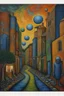 Placeholder: where reality ends and imagination begins; Acrylic Paint; Neo-Impressionism; Symbolism; Contemporary; Van Gogh; Hundertwasser; Giger