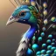 Placeholder: peacock face,surreal, Unreal Engine 5, lens macro,sharp focus, realistic, hyper detailed, studio lighting