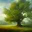Placeholder: large oak tree in the meadow