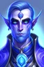 Placeholder: void elf arcane mage male blue eyes