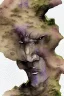 Placeholder: dnd, fantasy, watercolour, ilustration, dao, rock surface, earth elemental face