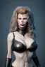 Placeholder: Kim Basinger as evil queen in black leather, busty, cleavage, curvy, angry, happy, stern look. character design by cory loftis, fenghua zhong, ryohei hase, ismail inceoglu and ruan jia. unreal engine 5, artistic lighting, highly detailed, photorealistic, fantasy