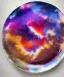 Placeholder: Photorealistic slice of cosmic jelly pie on a platter