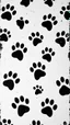 Placeholder: dog prints, black on white