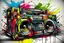 Placeholder: ghetto blaster in graffiti style art