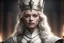 Placeholder: the queen, not too young, good, brave warrior, lighting, medieval, a white godness