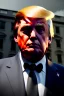 Placeholder: Ultra realistic image night, Donald trump zombie, suit, blood, torn arm, night, the walking dead style, dark ambient, highly detailed, White House background, concept art, unreal engine 5, ray tracing, RTX, ultra detail, volumetric lighting, high definition, high resolution.