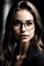 Placeholder: Perempuan berkacamata cantik