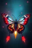 Placeholder: a butterfly with rocket engines