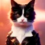 Placeholder: cat girl, ominous, dnd character portrait, waist up portrait, intricate, oil on canvas, masterpiece, expert, insanely detailed, 4k resolution, retroanime style, cute big circular reflective eyes, cinematic smooth, intricate detail , soft smooth lighting, vibrant colors, hokusai style arm sleeve tatoo