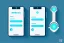 Placeholder: Electronic Health Record in Mobile Phone, Flat Vector Illustration