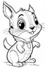 Placeholder: outline art for Chipmunk Pup coloring pages with sitch, white background, Sketch style, full body, only use outline, toddlers style, clean line art, white background, no shadows and clear and well outlined.