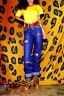 Placeholder: year 1996 denim fashion. Loose, baggy, low waist Combat pants and t-shirt. Colors: denim blue, blue, purple, cream, khaki, light green, lilac, plum, orange, terracotta, red, light yellow, lion yellow, pink, dark blue, beige. leopard, Cheetah, wide belt. Latex in small part. Kylie Minogue, Tyra Banks,Julia Roberts. leg warmer. Cargo pants.