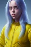 Placeholder: Billie Eilish, in stockings, cyberpunk2077, photorealistic