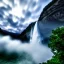 Placeholder: Epic cloud landscape, big waterfall, Ultra hd, 4k, Photography, hyperrealistic