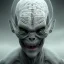 Placeholder: Grey alien ,screenshot,DEMONICPEDIA, EXORCISM, Dark Foggy Georgeous Horror Dark Fantasy Art by James Bousema, digital illustration, evil,wild, cold stare ,photo-realistic, 32K,dynamic colors,high details,high definition,crystal clear image,aspect ratio 33:1,DIGITAL ILLUSTRATION by James Bousema Modifiers: Nikon D850 elegant Award winning photography fantasy photorealistic very attractive