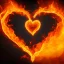 Placeholder: Heart on fire