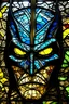 Placeholder: Stained glas batman face