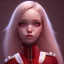 Placeholder: 3d female, red parade uniform, cute big circular reflective eyes, Pixar studio movie style, unreal engine cinematic smooth, intricate detail, cinematic