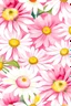 Placeholder: daisy pink flower watercolor