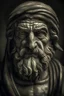 Placeholder: antiquity man, Xerces, mysterious aura, intense gaze, and enigmatic smile, symbolizing his deep spiritual power