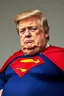 Placeholder: a thoroughly confused, elderly and morbidly obese donald trump dressed as superman