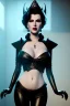 Placeholder: Lana Turner as evil queen in black leather, leather, busty, cleavage, angry, stern look. character design by cory loftis, fenghua zhong, ryohei hase, ismail inceoglu and ruan jia. unreal engine 5, artistic lighting, highly detailed, photorealistic, fantasy