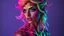 Placeholder: a striking model with colorful hair and body paint, professional body paint, colorfull digital fantasy art, psychedelic goddess, neon light and fantasy,colorful glow, bodypaint, full body art, body paint, full body painting, fullbody painting, vibrant fantasy style, glowing neon skin, glowing with colored light, neon ink, bold and vivid colors, high-definition resolution, professional photography, dramatic lighting to enhance neon shades, Vibrant neon body paint art, intricate eyeshadow design,