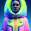 Placeholder: black hair woman, smile, purpurin, minimal latex dress, oversize velvet coat, gradient color, BLUE, PINK, CYAN, neon, insanely detailed, 16k resolution, perfect eyes, cinematic smooth, intricate detail