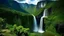 Placeholder: The image showcases a mesmerizing view of a massive waterfall cascading from the top of a mountain hill, with the waterfall soaring to a great height and flowing forcefully into the valley amid lush green trees and vegetation. The image reflects the beauty and power of nature and its enchanting impact on the surrounding environment, inviting viewers to explore these magnificent natural landmarks around the world.