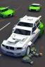 Placeholder: low poly car game, big spiler