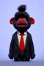 Placeholder: Waist up muppet Portrait, Kim Jong-un as muppet doll, black suit, photo studio, red background, unreal engine 5, concept art, art station, god lights, ray tracing, RTX, lumen lighting, ultra detail, volumetric lighting, 3d.