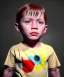 Placeholder: Pablo picasso toddler, full body, dramatic lighting, hyper realistic