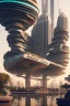 Placeholder: Modern futuristic Delhi Capital Region in 2100
