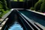 Placeholder: black narrow pool with steps wave paper in