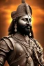 Placeholder: chhatrapati shivaji face, theme art, Dark moody night atmosphere, 8K, close-up face, anatomically perfect face,