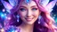 Placeholder: macro photorealistic portrait, sparkling magical fantasy crystal smiling fairy , very detailed, amazing quality, intricate, cinematic light, highly detail, beautiful, surreal, dramatic, galaxy fantasy colors, <lora:SDXLFaeTastic2400:0.3>