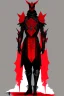 Placeholder: a man modern in military science fiction armor, the armor must be made of spiritual fabric, black and red. a fabric similar to that worn by men of the witch church of the past.