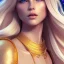 Placeholder: gold man, beautiful, soft, bue eyes, hight definition skin,blue eyes,sparkling makeup, very long blond hair, fairy style , highly detailed body, sun light, 4K, RAW, depth of field,high contrast,realistic