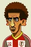 Placeholder: Mohamed Barakat Egyptian soccer player cartoon 2d