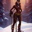 Placeholder: Hermosa ilustración steampunk coloreada arte lineal de un gato antropomorfico con traje de esquiador, esquiando en la nieve, calidad ultra, hiperdetallado,12k