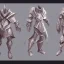 Placeholder: mail and clothe armor concept art videogame