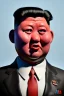 Placeholder: Waist up muppet Portrait, Kim Jong-un muppet doll, black suit, photo studio, red background, unreal engine 5, concept art, art station, god lights, ray tracing, RTX, lumen lighting, ultra detail, volumetric lighting, 3d.