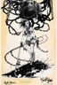 Placeholder: SNIFFIN’ GLUE magazine high res photo cover by Ralph Steadman: special 'boundage with heavy chains for her' issue; guest star : Lilitha Embervein, daughter of the flame-wielding cult of Pyr’Zhar,