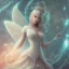 Placeholder: FAIRY , cute, beautiful, long hair, wavy hair, blues eyes, , cinematic, 8k, Artgerm, WLOP, hyperdetailed intricately detailed, pink found,STARS