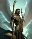 Placeholder: San Michael Archangel, male divine justice, head and shoulders portrait, 8k resolution concept art portrait by Greg Rutkowski, Unreal Engine 5 volumetric lighting